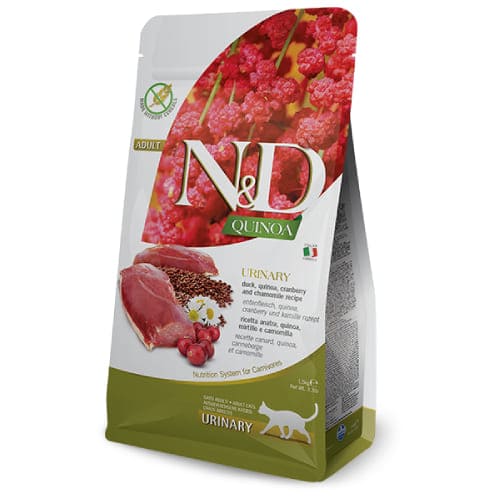 FARMINA N&D CAT GF QUINOA DUCK URINARY sausā barība kaķiem Pīle, kvinoja 1.5kg